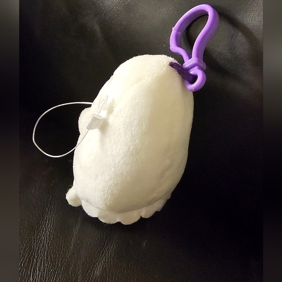 Halloween Plush White Costume Ghost Backpack Clip Purse Charm NWOT - Picture 5 of 7